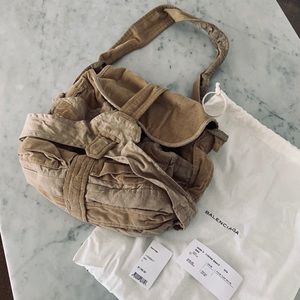Balenciaga corduroy handbag